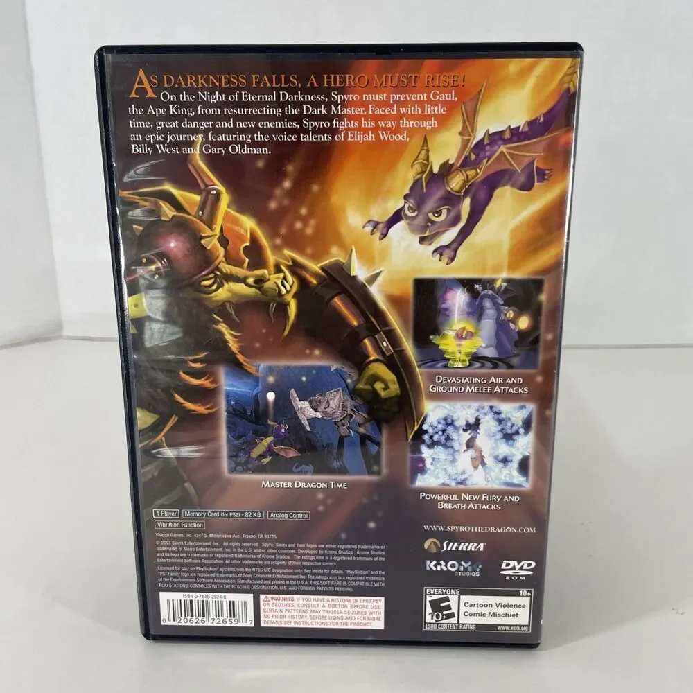 Spyro: Eternal Night - Sony PlayStation 2 Not Tested